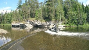 Cold River and warm rocks - Холодная река и теплые скалы