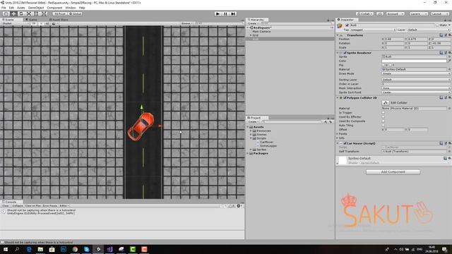 Создание 2D Гонки в Unity 2018 для чайников | Полный бесплатный курс в описании смотреть онлайн