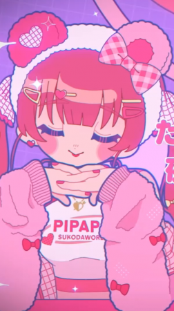 pipapo☆pipipu. Hololive Vtuber: Shirakami Fubuki, Houshou Marine. Аниме-клип