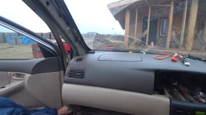 Автомагнитола 4G из китая 9 дюймов на Toyota COROLLA FIELDER 2001. Замена моторчика печки