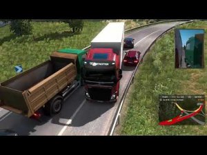 Euro Truck Simulator 2 - Лилль до Кёльн, груз ДСП 21т, расстояние 346км