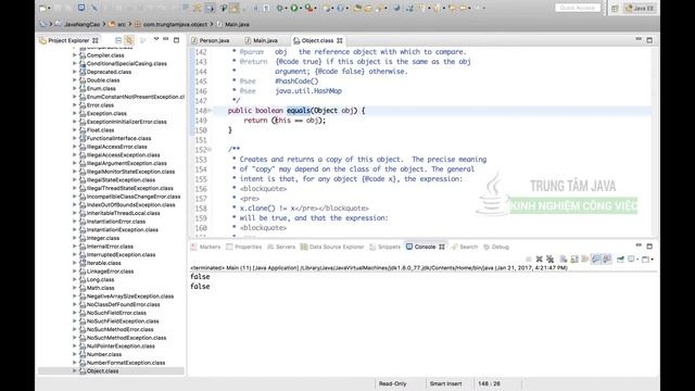 Java Nâng Cao 02 So sánh đối tượng == và hàm equals смотреть онлайн