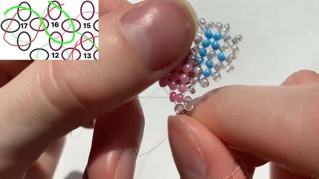 Брелок СЕРДЦЕ из бисера / diy / бисероплетение