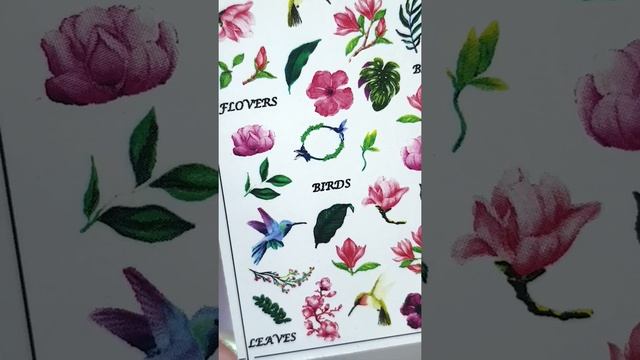 I am WoW Слайдер для ногтей. Цветы/Птицы/слайдер на водной основе /Стикер для ногтей 4360 смотреть онлайн