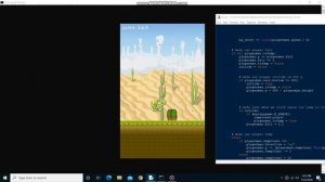 (PYGAME) Google Dinosuar Run Game  But With Color (WITH SOURCE CODE)