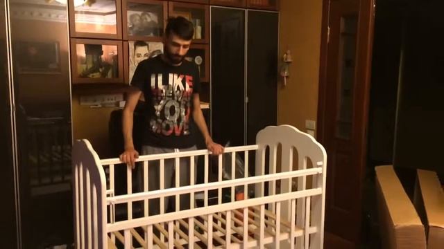 Детская Кроватка для новорожденных! смотреть онлайн