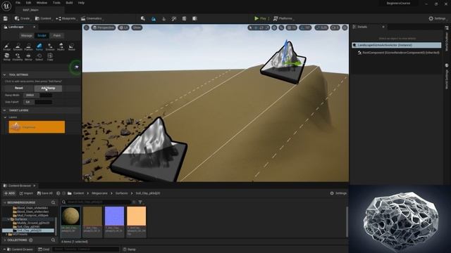 38 Режим скульптинга ландшафта в Unreal Engine смотреть онлайн