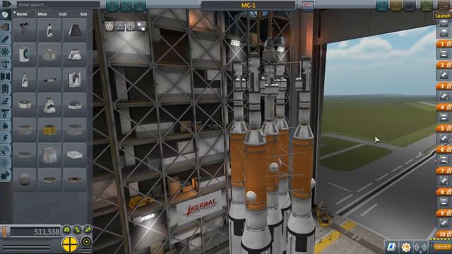Строим космическую станцию - часть 1  (KSP прохождение) kerbal spaces program