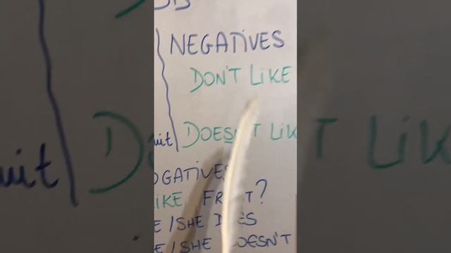 Like/likes - Don´t like/ Doesn´t like