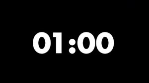 отсчет времени 1 минута
