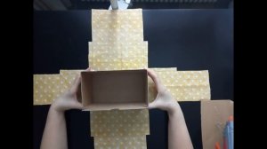 Обклеиваем коробку тканью