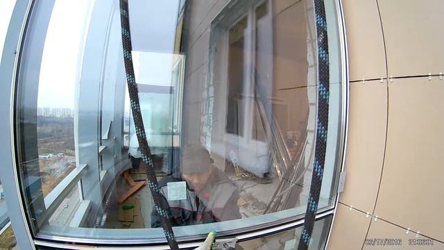 Замена холодного остекления на тёплое, Красногорский бульвар 25.