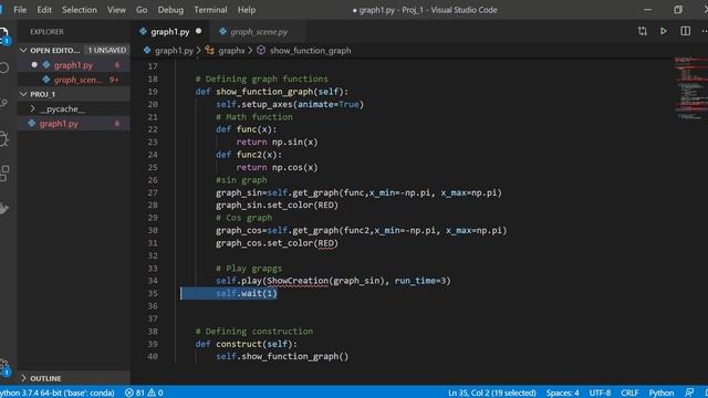 1.1 Manim Tutorial: Creating Graphs