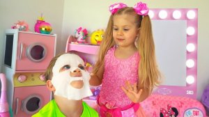 Diana Pretend Play Beauty Salon with Kids Make up Toys