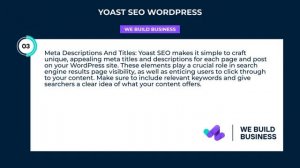 Yoast Seo Wordpress | SEO | We Build Business