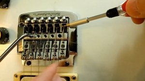 Замена струн на тремоло Калер (Kahler tremolo)