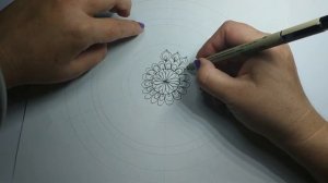 48.Рисуем мандалу  Построение, контур (Часть1) 48. Draw a mandala Construction, outline (Part 1)