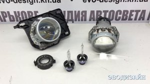 Улучшили свет в 28 раз Mercedes W211 замена линз Hella