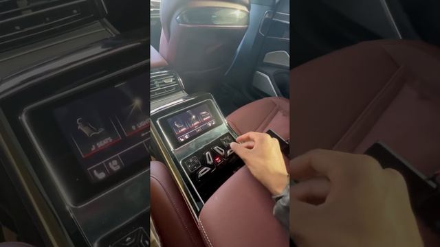 Audi S8 Rear Passenger Seats Controls #audi #s8 #audis8 #a8 #audia8