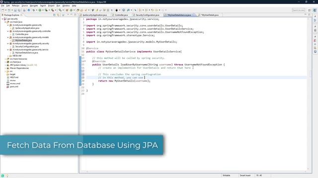 How to Implement Spring Security using Java Persistence API - JPA - [Java-Spring-Tutorial]