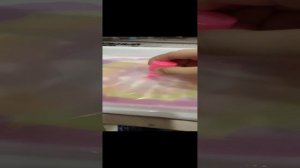 рисуем ЭБРУ! Цветок радуга❤?????