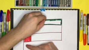 Как нарисовать флаг Объединенных Арабских Эмиратов| Рисуем флаги  мира