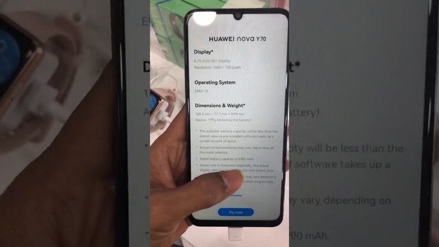 Huawei nova Y70