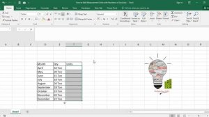 How to Add Measurement Units in the Number