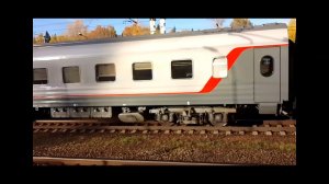 Приветливый поезд нр 160В Москва-Петрозаводск с вагонами от Рускеальского экспресса.