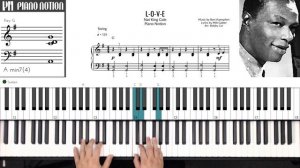 L-O-V-E (Love) Nat King Cole - Frank Sinatra (Sheet Music - Piano Solo - Piano Cover - Tutorial)