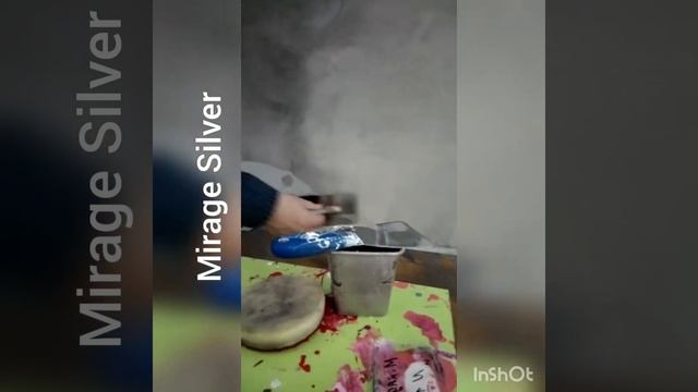 Нанесение покрытия Mirage Silver в классической технике. смотреть онлайн