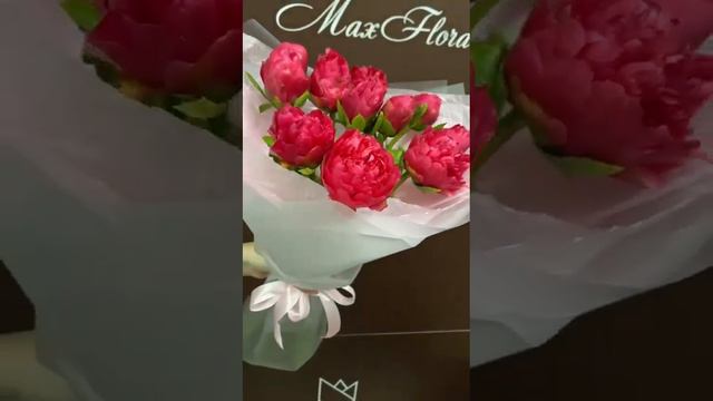 Букет Пионов от maxflorabuket.ru доставка цветов Раменское