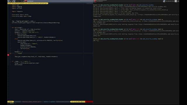Web Security Academy | Host Header | 6 - Host Validation Bypass Via Connection State Attack