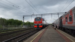 прибытие поезда! ЭП2К-478 с поездом №110 Пенза-Самара