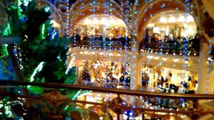 "Галери Лафайет" Смотровая площадка, Купол торгового центра, Рождественская ёлка/Galeries Lafayette