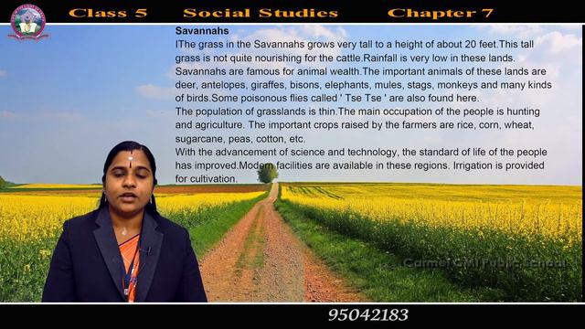 Class 5 Social Studies Chapter 7 The Savanna Region смотреть онлайн