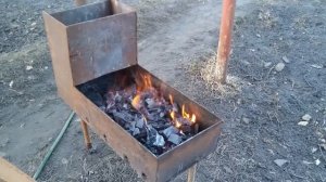 Розжиг углей с помощью спирта