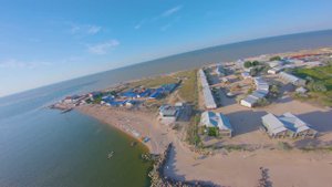 свободный полёт у берега моря - free flight near the seashore