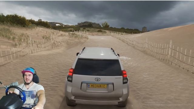 ПОЕХАЛ НА ПЛЯЖ НА НОВОМ ПРАДО - FORZA HORIZON 4 + РУЛЬ смотреть онлайн