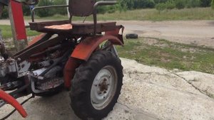 Мой минитрактор TZ-4K-14 , переделанный на жигулёвский двигатель. // My tractors TZ-4K-14.