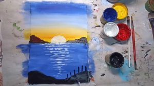 ? Как нарисовать закат легко.