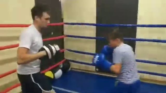 Тренировка на лапах клуб бокса "Барс" смотреть онлайн