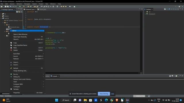Java program 6 eclipse, vtu cse 2023 , Introduce the concept of Abstraction, packages. смотреть онлайн