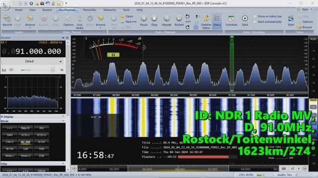 04.01.2024 13:58UTC, [Ms], NDR 1 Radio MV, Германия, 91.0МГц, 1623км