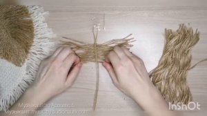 Декор из джута своими руками. Листочек