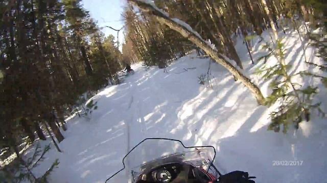 Прогулка на снегоходах 25_02_2017 (с.Еловое-п.Памяти 13 Борцов-с.Еловое) смотреть онлайн