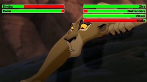 The Lion King 2: Simba's Pride (1998) Ambush Scene with healthbars