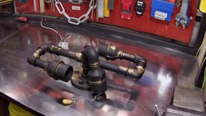 How to make a steampunk lamp - Как сделать светильник в стиле стимпанк