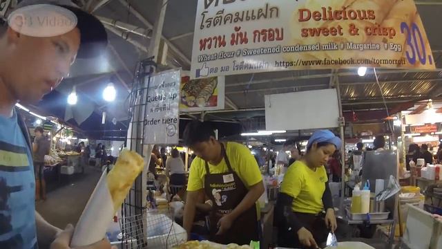 Тайланд. Пхукет. Ночной рынок (Сандей маркет). Обилие еды. 22.03.2015. смотреть онлайн