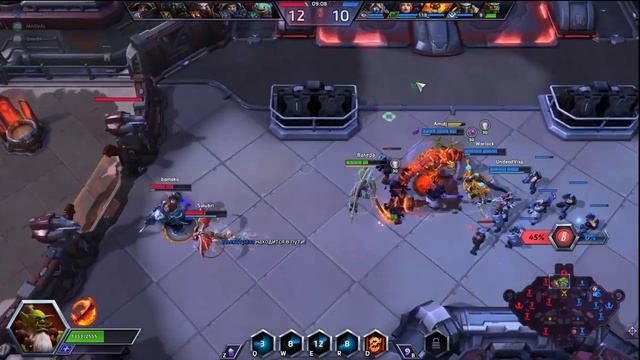 Heroes of the storm Gameplay Самуро (Madval), Рагнорос (Amidjes), Тассадар (Warlock)